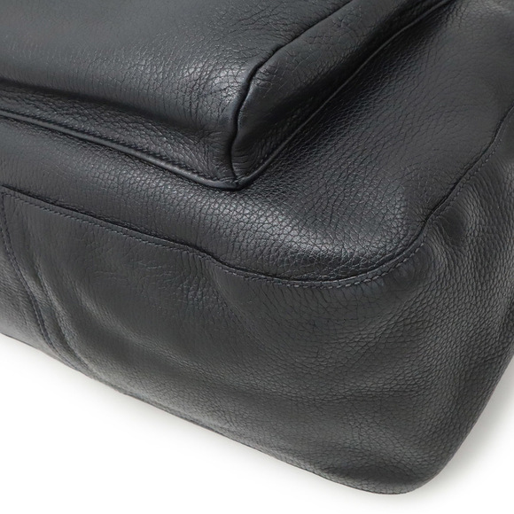 PRADA Black Leather Shoulder Bag
